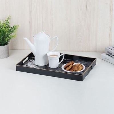  Elizabeth Serving Tray Black 40 x 26 x 3.5HCM