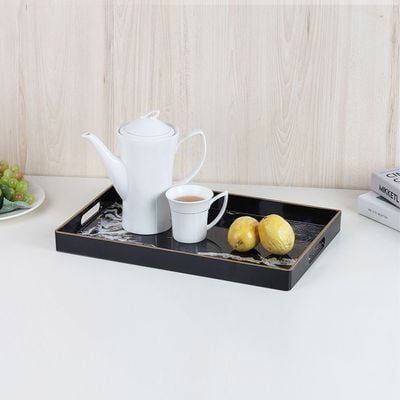  Elizabeth Serving Tray Black 40 x 26 x 3.5HCM