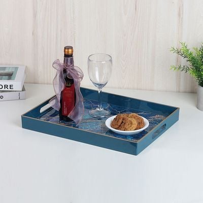  Elizabeth Serving Tray Blue 40 x 30 x 4.0HCM 