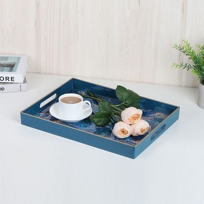  Elizabeth Serving Tray Blue 40 x 30 x 4.0HCM 