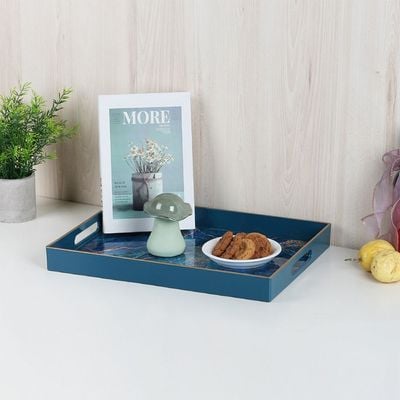  Elizabeth Serving Tray Blue 40 x 30 x 4.0HCM 