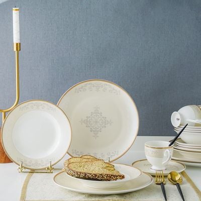 Artista 20-Pc Fine Bone China Dinner Set - White/Gold - Serves 4