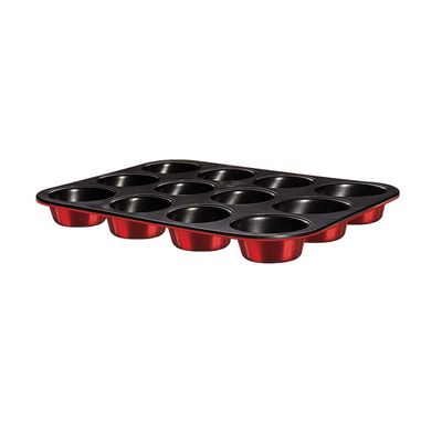 Berlingerhaus 12 Pits Muffin Pan, 35X26.5X3 Cm Burgundy