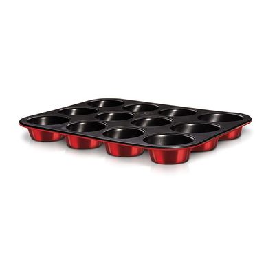 Berlingerhaus 12 Pits Muffin Pan, 35X26.5X3 Cm Burgundy