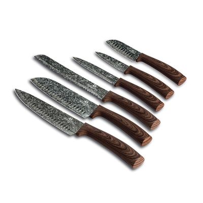 Berlingerhaus 6-Piece Knife Set, Original Wood