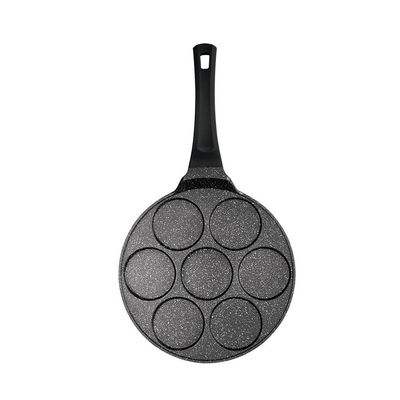 Berlingerhaus 7 Holes Blank Pancake Pan, 26X1.3 Cm, Granite Diamond Line