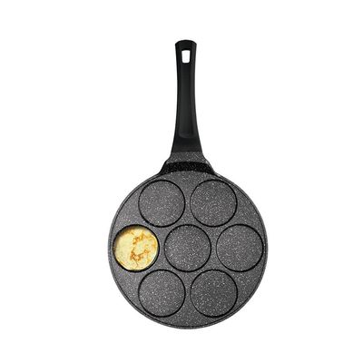 Berlingerhaus 7 Holes Blank Pancake Pan, 26X1.3 Cm, Granite Diamond Line