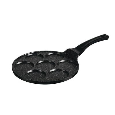 Berlingerhaus 7 Holes Blank Pancake Pan, 26X1.3 Cm, Granite Diamond Line