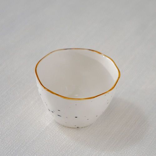 Aadira Bowl White,Gold 5 Inch