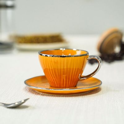 Sienna Cup And Saucer Yellow 200Ml