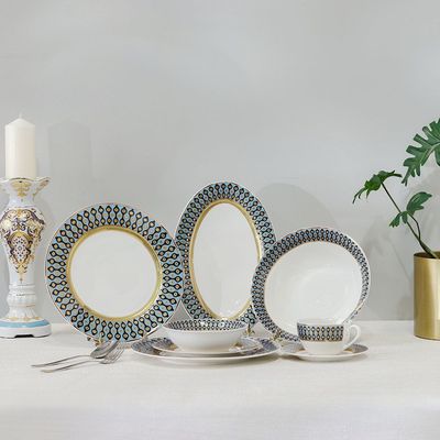 Icon 32-Pc New Bone China Dinner Set -Serves 6