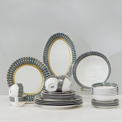 Icon 32-Pc New Bone China Dinner Set -Serves 6