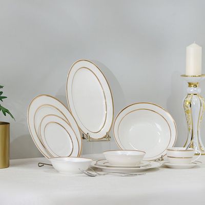 Vella 32-Pc New Bone China Dinner Set -Serves 6