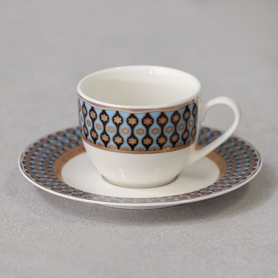 Icon 12-Piece New Bone China Coffee Cup Set 90Ml -Serve 6