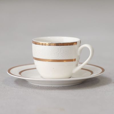 Vella 12-Piece New Bone China Coffee Cup Set 90Ml -Serve 6
