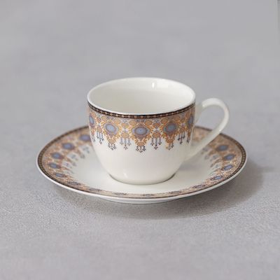 Sahara 12-Piece New Bone China Coffee Cup Set 90Ml -Serve 6