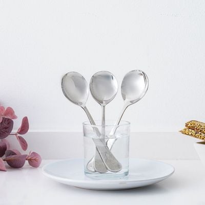 Rosemarry 6-Piece Dinner Spoon Silver 19 X 4CM