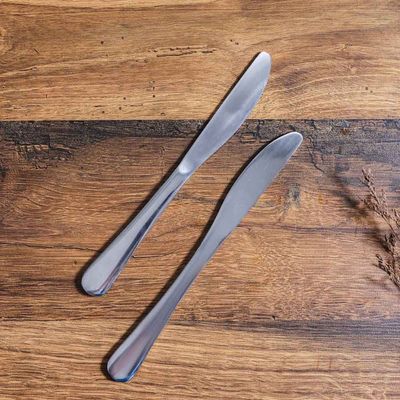 Rosemarry 2-Pc Dinner Knife - Silver - 22x2 cm