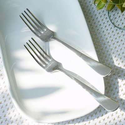 Rosemarry 6-Piece Dinner Fork Silver 19 X 2.5CM