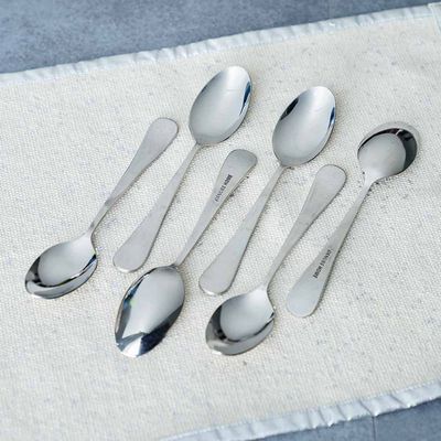 Rosemarry 6-Piece Baby Spoon Silver 18.5 X 4CM