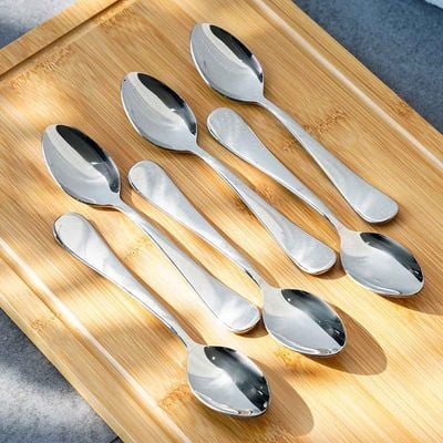 Rosemarry 6-Pc Soup Spoon - Silver - 17x4.5 cm