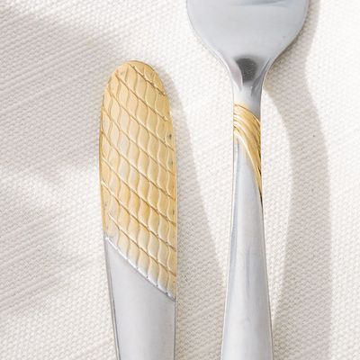 Sigma Base 6-Piece Dinner Fork Silver,Gold L-18.5 CM