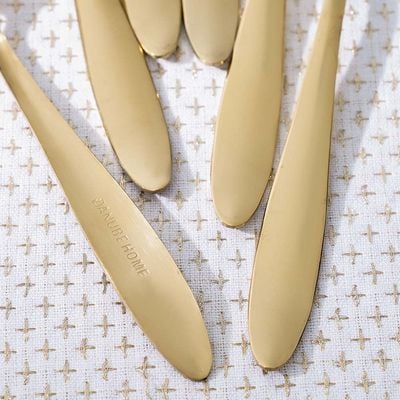 Pvd Lotus 6-Piece Soup Spoon Gold 18 X 4.4CM