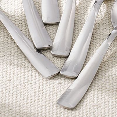 Dune 6-Pc Coffee Spoon - Silver - 14x3.5 cm