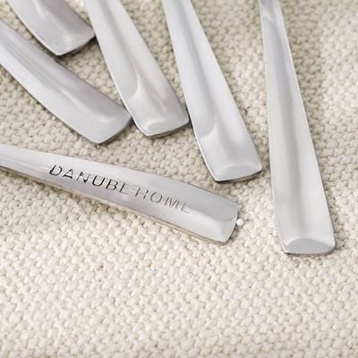 Dune 6-Pc Coffee Spoon - Silver - 14x3.5 cm