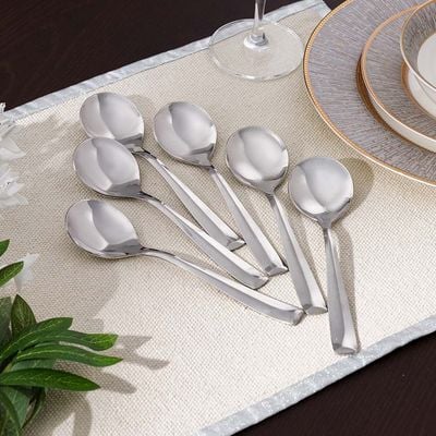 Dune 6-Piece Soup Spoon Silver 17.4 X 4.7CM