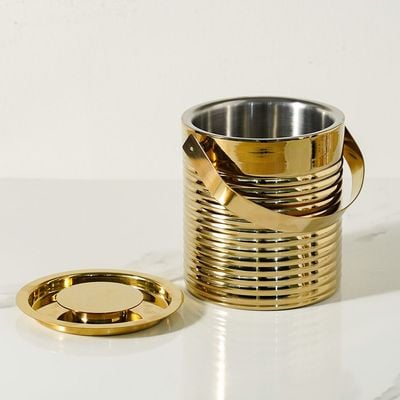 Danube Bar Collection Ice Bucket Gold OD 16.5 X HT 18.5CM,2.3L