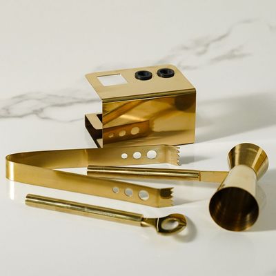 Danube Bar Collection Bar Tools Set Gold L-10; W-7.5;H-21CM