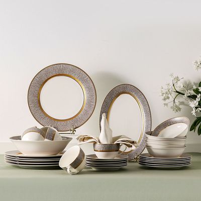 Royal 32-Pc New Bone China Dinner Set - Serves 6