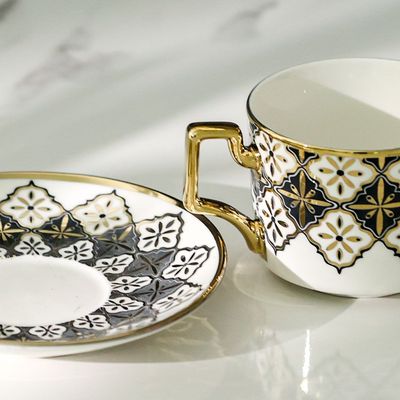 Majestic Moroccan 12-Piece New Bone China Tea Cup Set 200ml -Serve 6