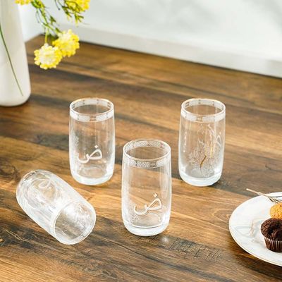 Arabia Grey -4 Piece Glass 230Ml