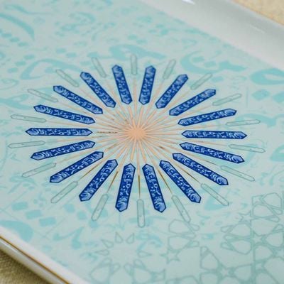 Arabia Blue-Tray 43X28Cm