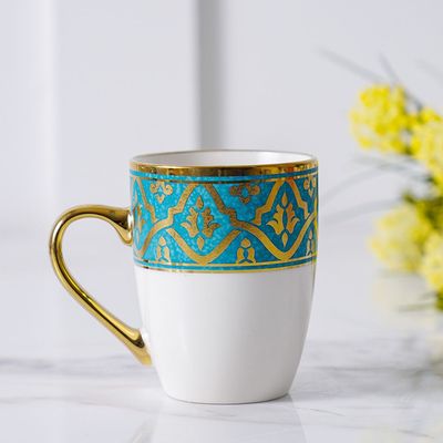 Zahra Mug Blue, Gold 350ml