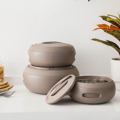 Gourmet 3-Piece Casserole Set- 2000,3000,5000 Ml