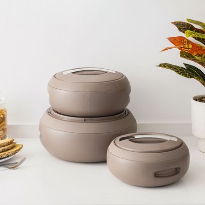 Gourmet 3-Piece Casserole Set- 2000,3000,5000 Ml