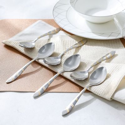 Cross Gold 6-Piece Baby Spoon Silver,Gold 16X3.5CM