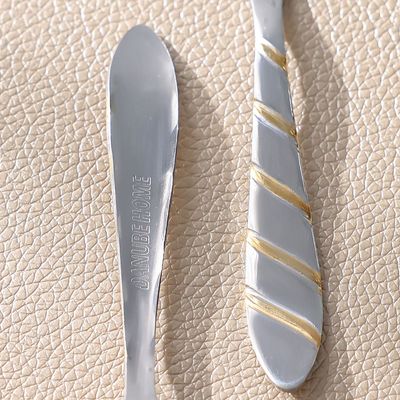 Cross Gold 6-Piece Coffee Spoon Silver,Gold 11.5X2.5CM