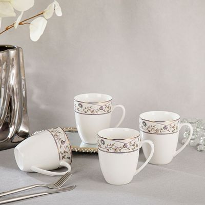 Zara 4-Piece New Bone China Mug Set 430ml