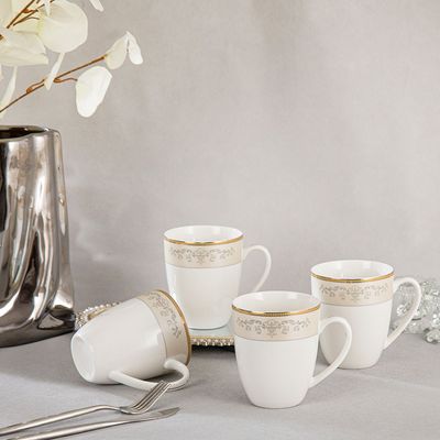 Artista 4-Piece New Bone China Mug Set 430ml