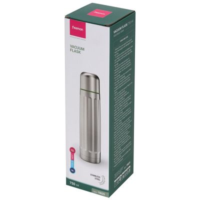 Fissman Double Wall Vacuum Flask 750Ml (Stainless Steel)