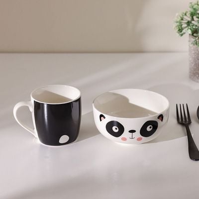 BTS 2 -Piece New Bone China Breakfast Set Mug And Bowl -370Ml,580Ml