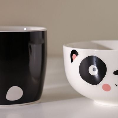 BTS 2 -Piece New Bone China Breakfast Set Mug And Bowl -370Ml,580Ml