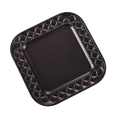 Pristine Embossed Square Serving Plate 30X30X3CM