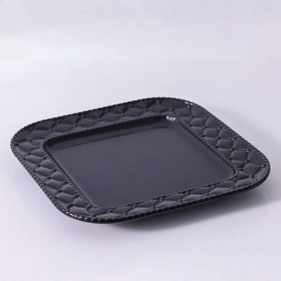 Pristine Embossed Square Serving Plate 30X30X3CM