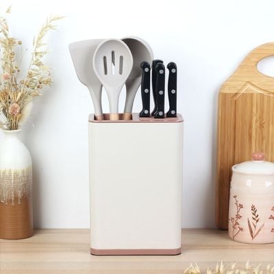 Mocha Knife & Cutlery Holder 16 X 10 X 24 Cm