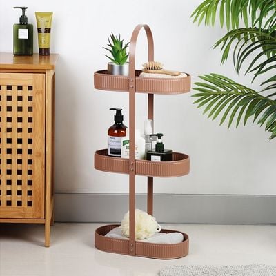 Mocha 3-Tier Storage Holder 32 X 16.5 X 74.5 Cm